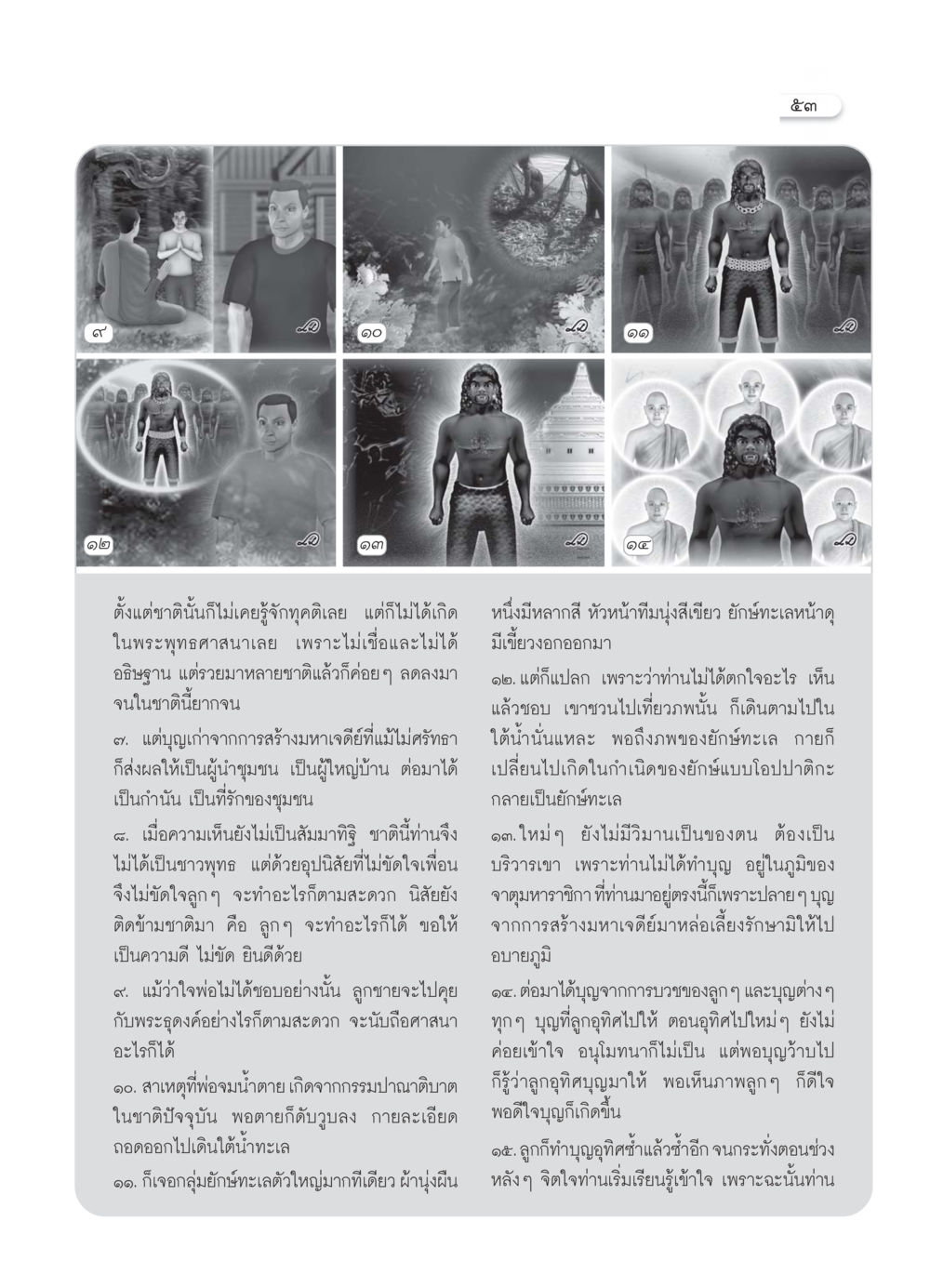 บทเรียนเกี่ยวกับกรรมและการเกิดใหม่ วารสารอยู่ในบุญ ประจำเดือน กรกฏาคม พ.ศ.2550 หน้า 55