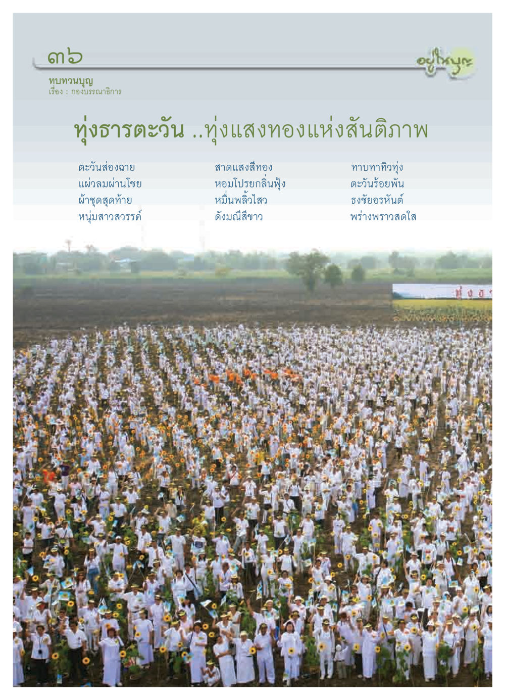null วารสารอยู่ในบุญ ประจำเดือน พฤศจิกายน  พ.ศ.2551 หน้า 38