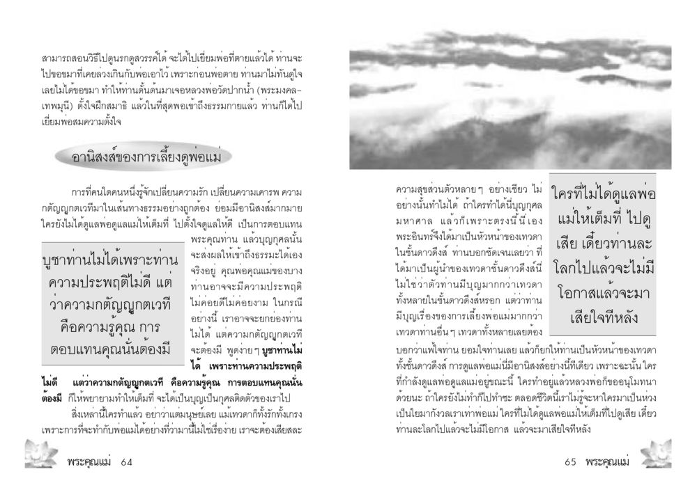 การดูแลพ่อแม่และอานิสงส์ในการเข้าถึงธรรม พระคุณแม่ เล่ม 3 หน้า 14