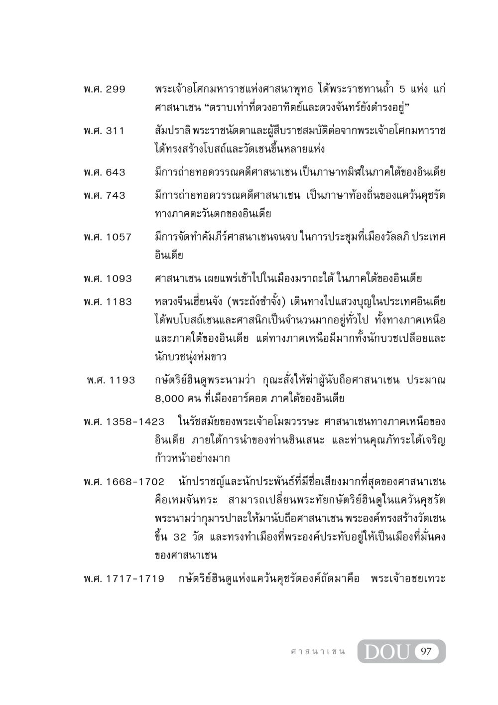 ประวัติศาสตร์ของศาสนาเชนในอินเดีย DF 404 ศาสนศึกษา หน้า 112