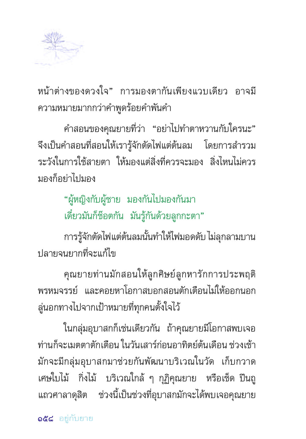 หน้าต่างของดวงใจ อยู่กับยาย หน้า 158