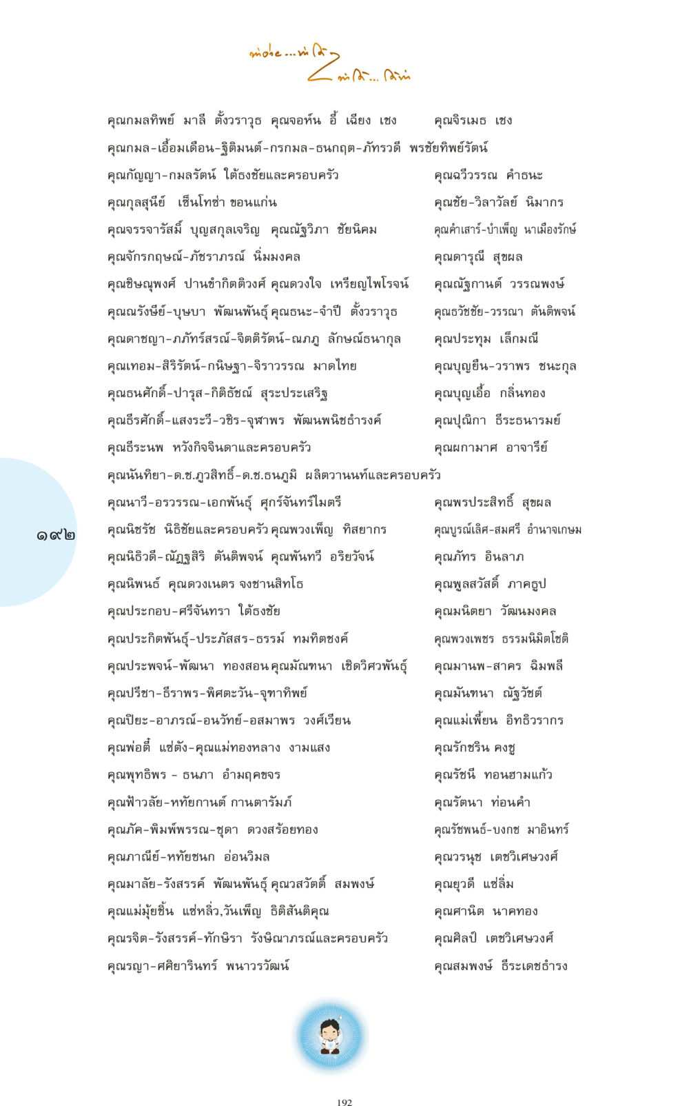 การแสดงความเคารพและขอบคุณ ทำง่าย...ทำได้ ทำได้...ได้ทำ หน้า 192