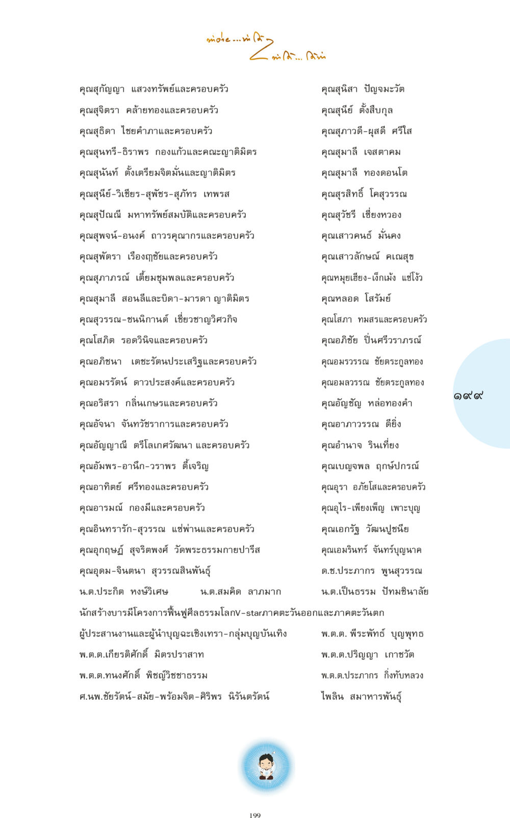 บุคคลสำคัญและครอบครัว ทำง่าย...ทำได้ ทำได้...ได้ทำ หน้า 199