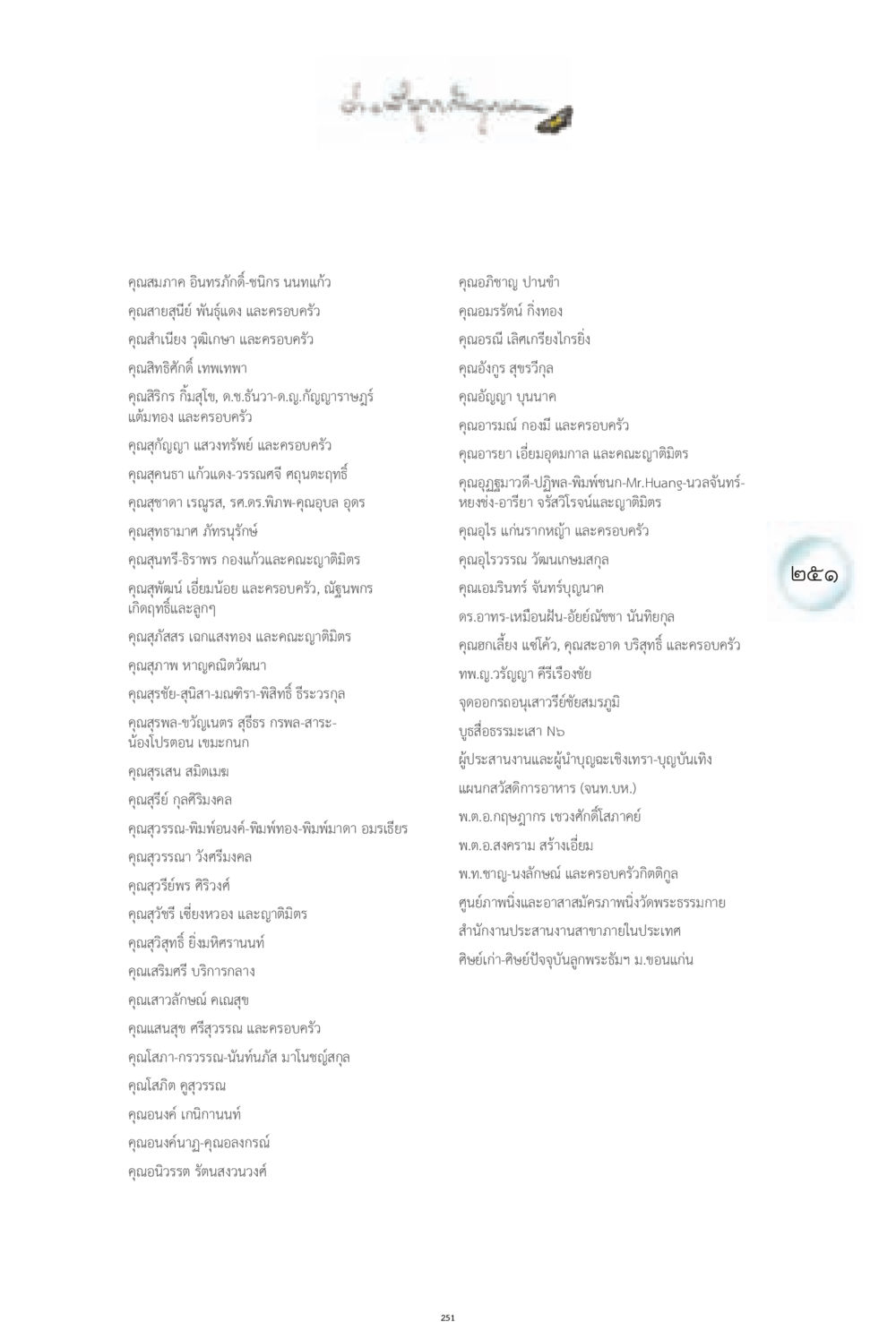 กิจกรรมและการดำเนินงานในชุมชน ง่ายที่สุดถึงจุดหมาย 1 หน้า 251