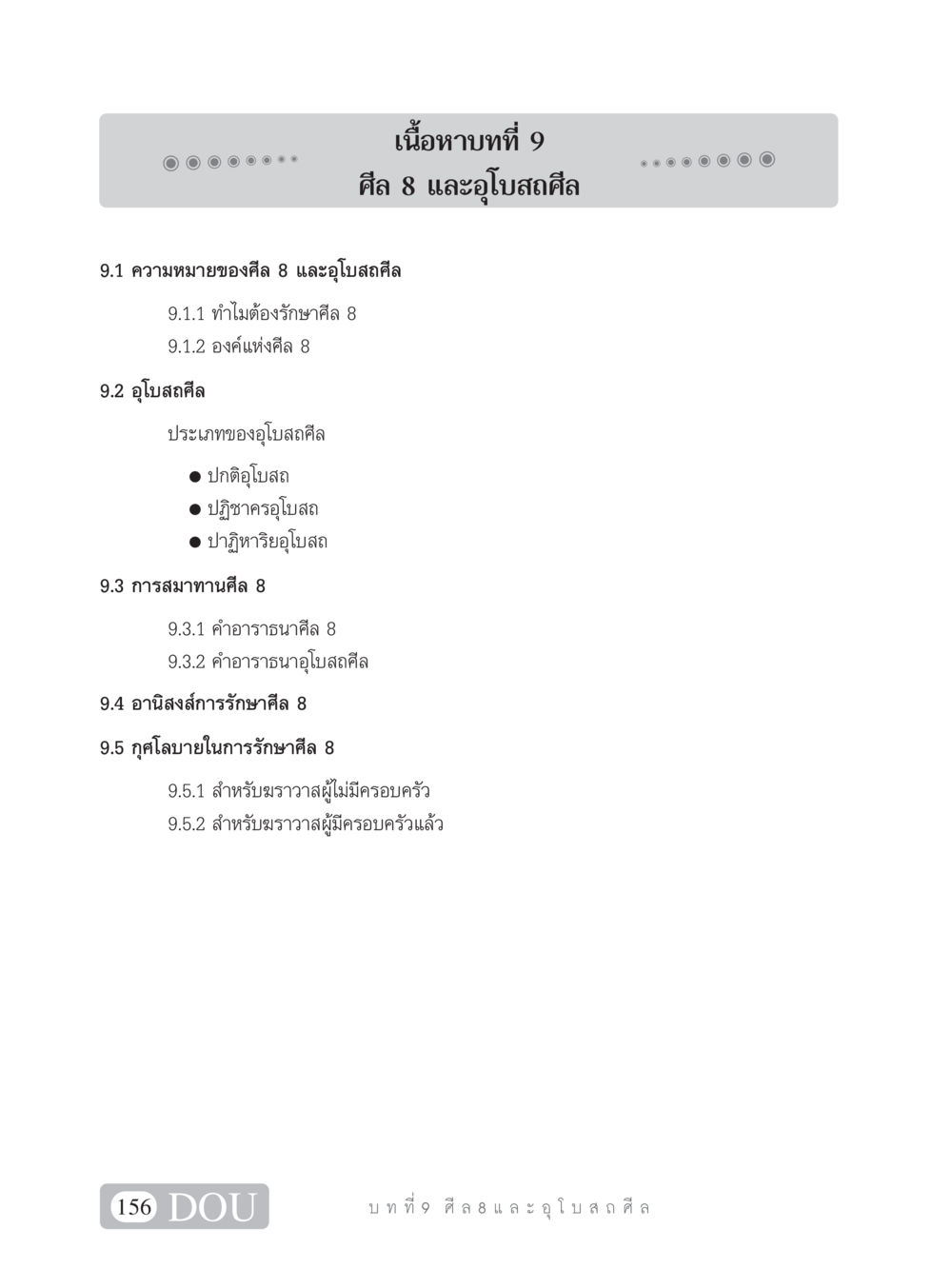 ศีล 8 และอุโบสถศีล SB 101 วิถีชาวพุทธ หน้า 167