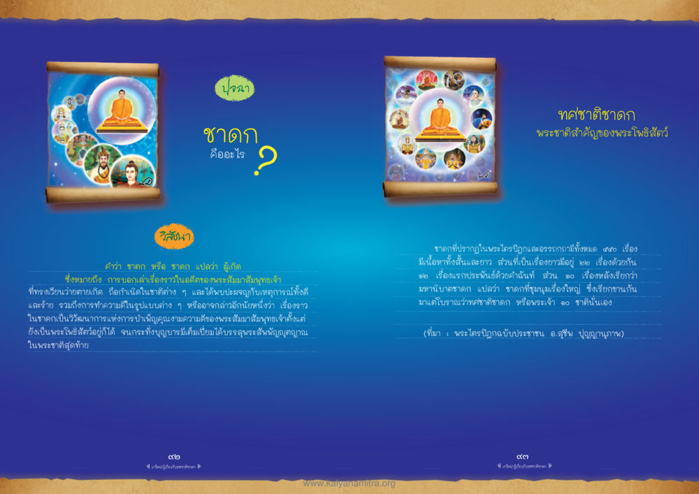 ชาดก: ความหมายและความสำคัญ ทศชาติชาดก หน้า 47
