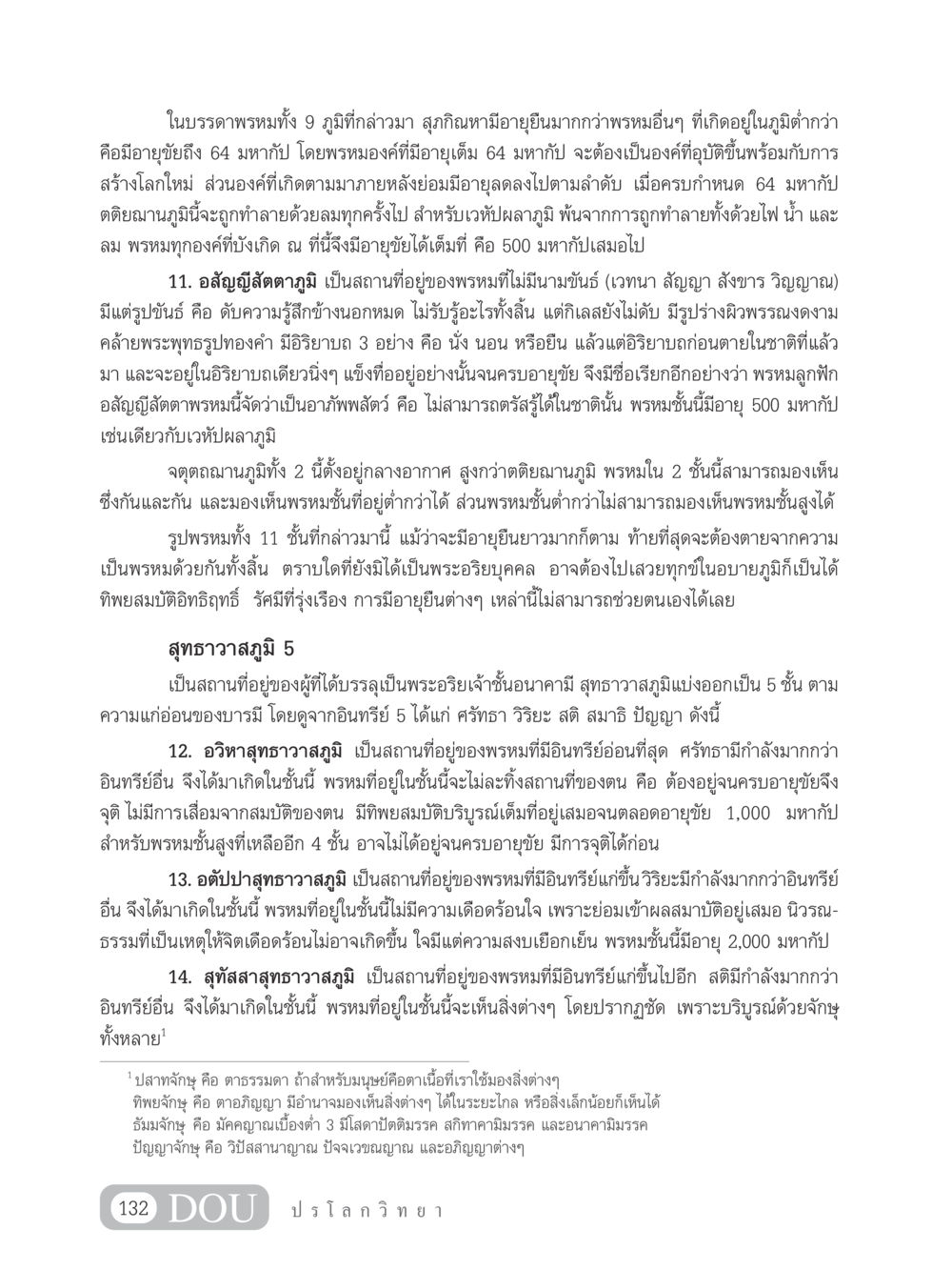 อภิญญาและภูมิของพรหมในพระพุทธศาสนา GL 102 ปรโลกวิทยา หน้า 142