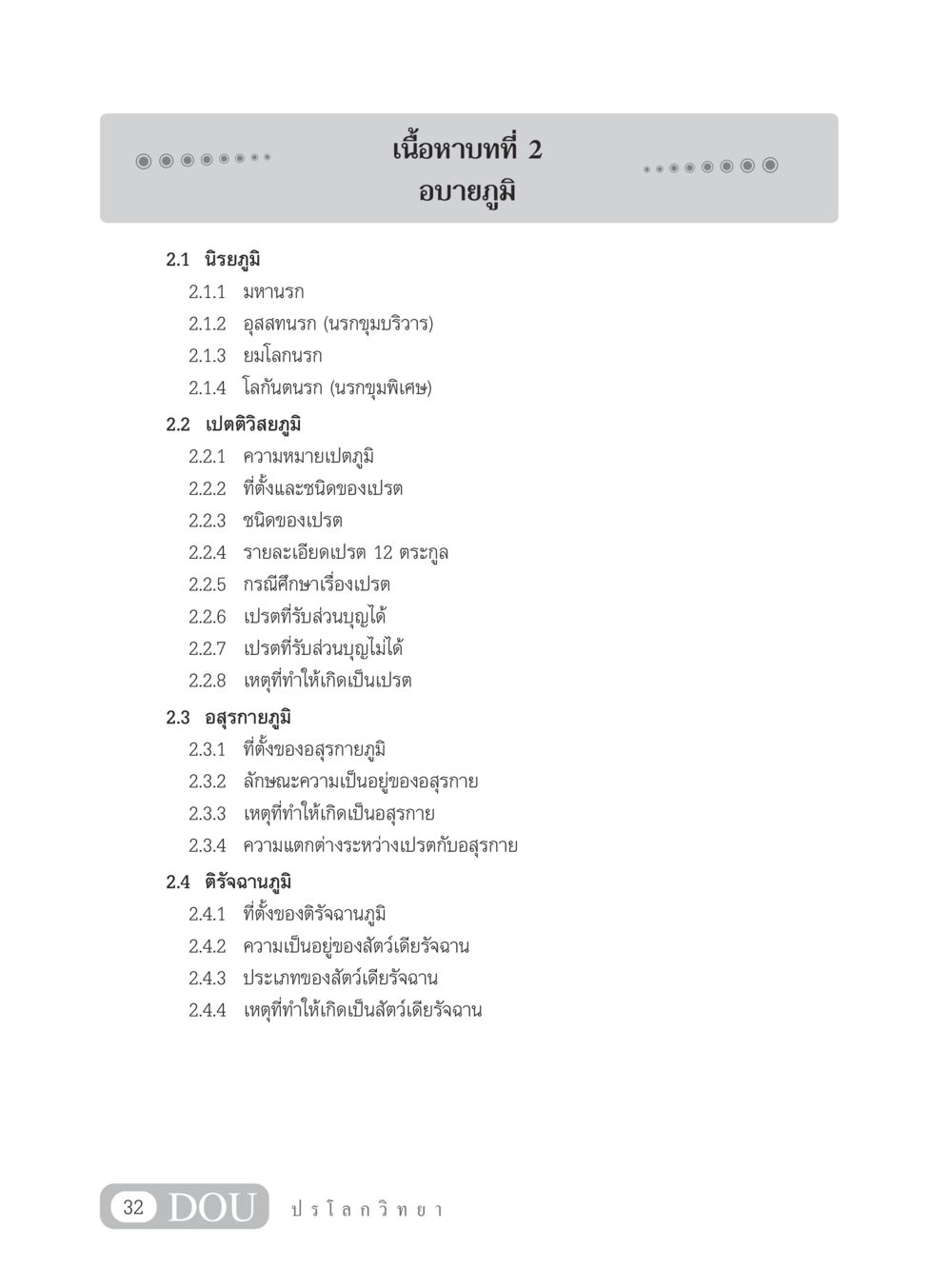อบายภูมิ: การศึกษาและรายละเอียด GL 102 ปรโลกวิทยา หน้า 42