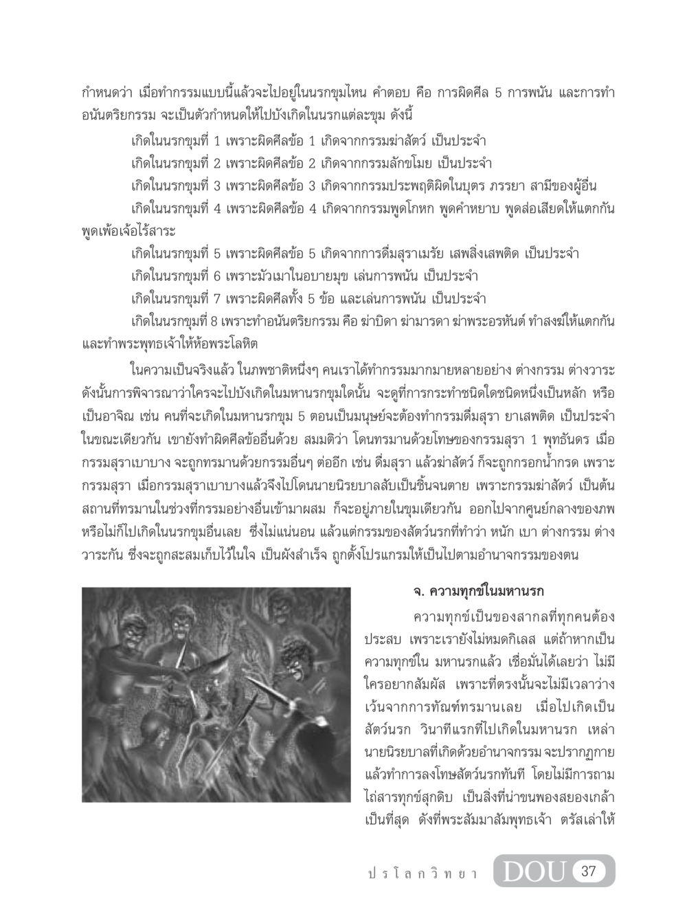 กรรมและการไปยังนรกขุมต่างๆ GL 102 ปรโลกวิทยา หน้า 47