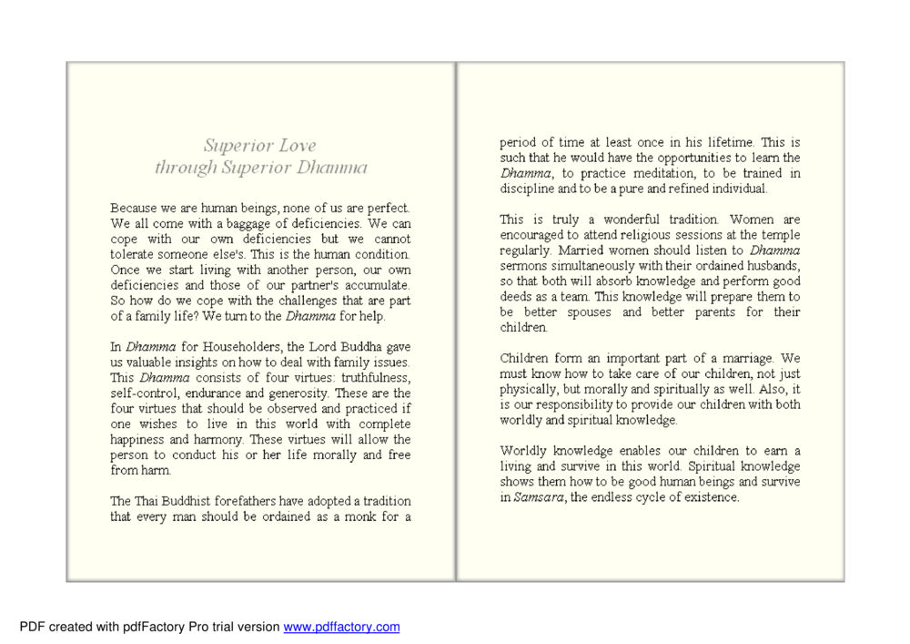Superior Love through Superior Dhamma Lovely Love หน้า 20