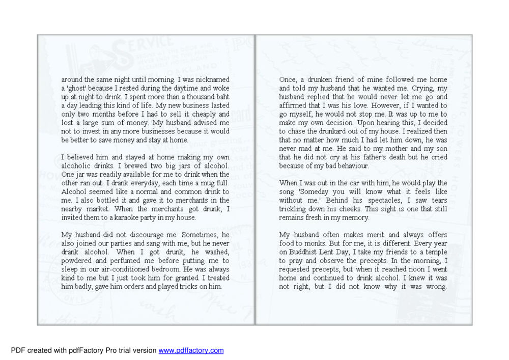 Reflections on Alcoholism and Relationships Lovely Love หน้า 46