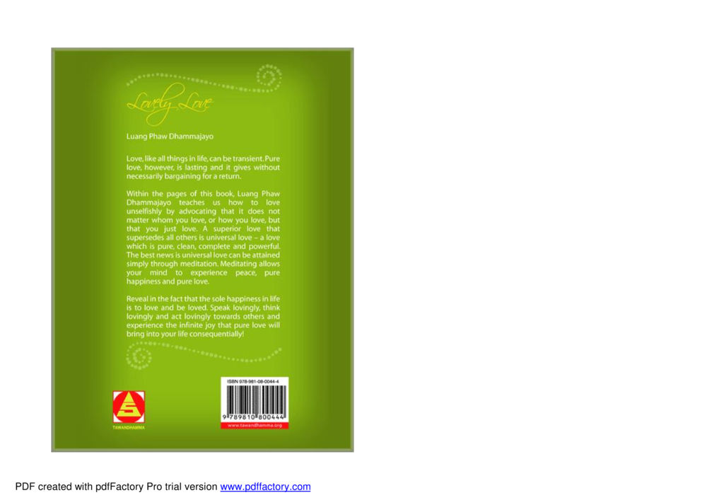 Universal Love and Meditation Lovely Love หน้า 62