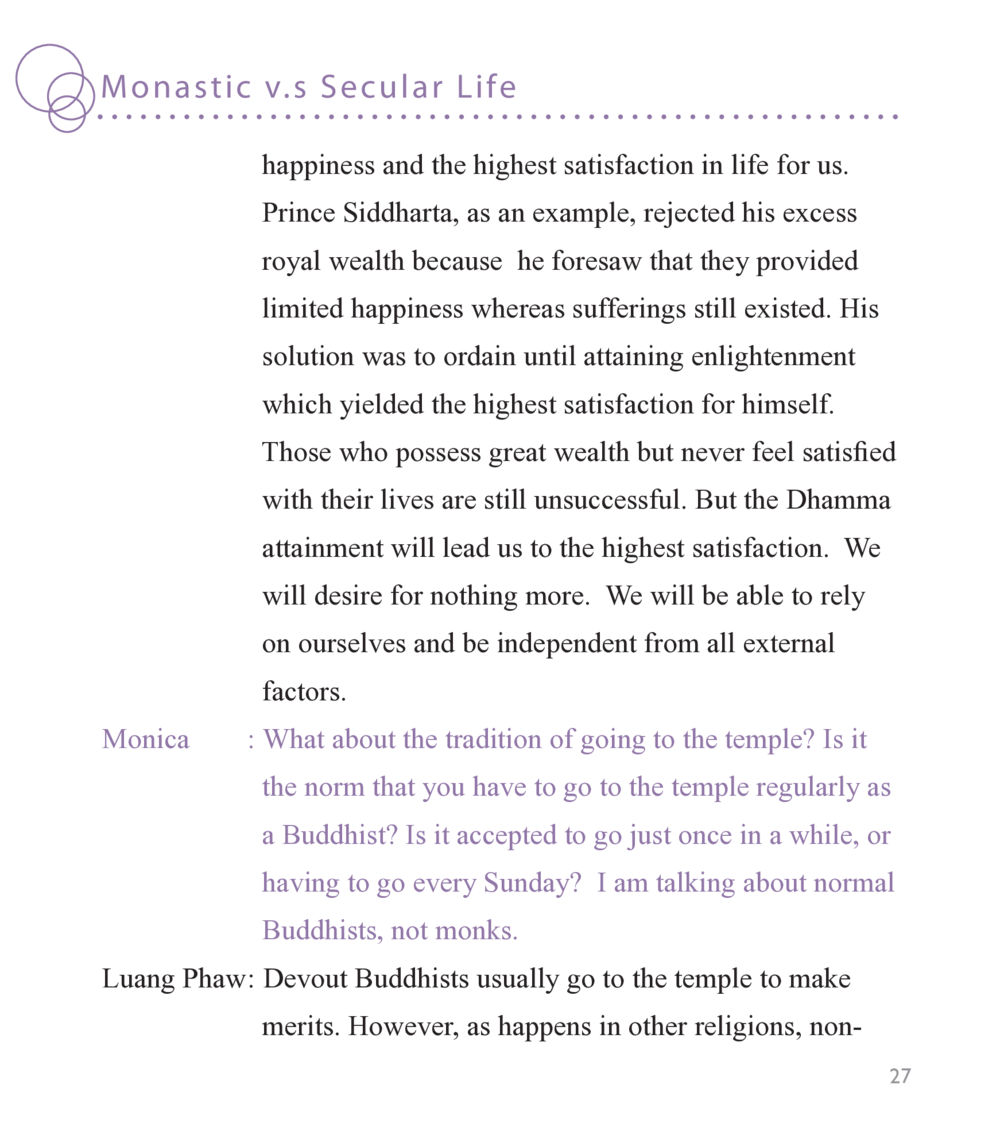 Monastic vs Secular Life: Finding True Happiness Buddha Knows หน้า 25