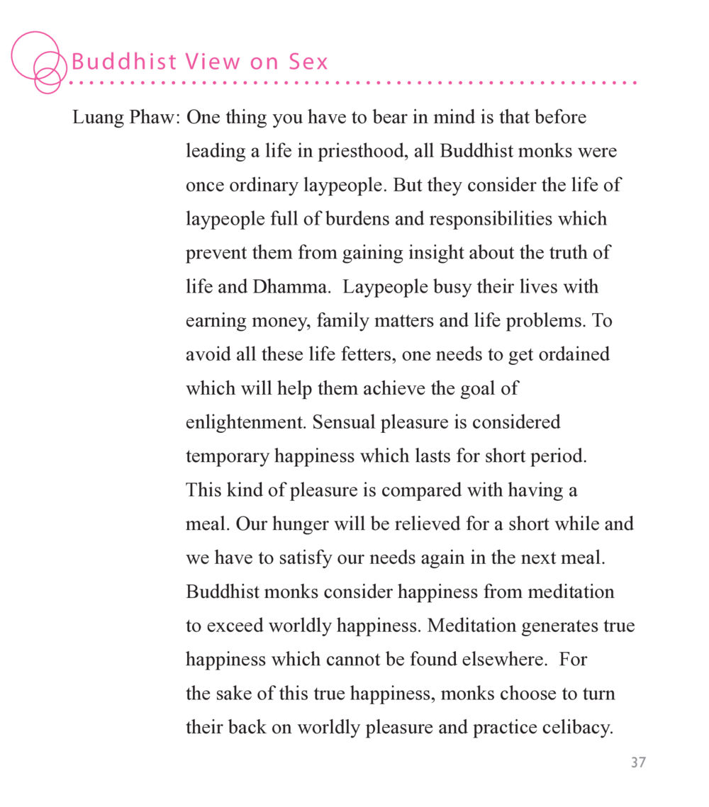 Buddhist View on Sex Buddha Knows หน้า 35
