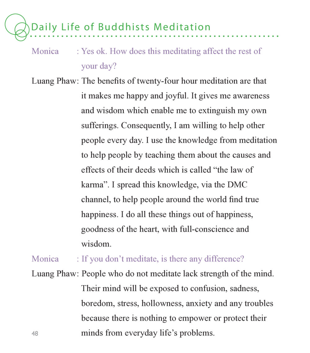 The Impact of Meditation on Daily Life Buddha Knows หน้า 46