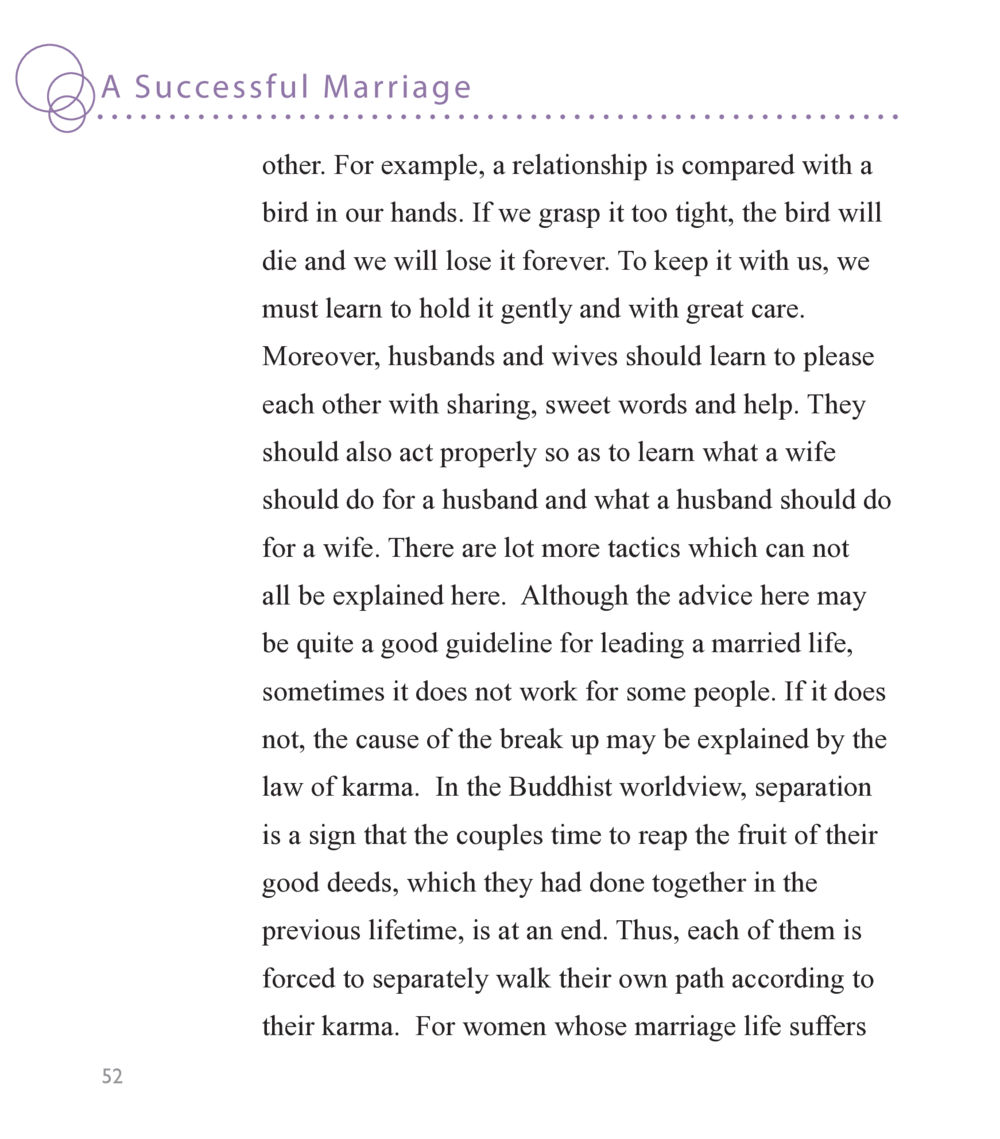A Successful Marriage Buddha Knows หน้า 50