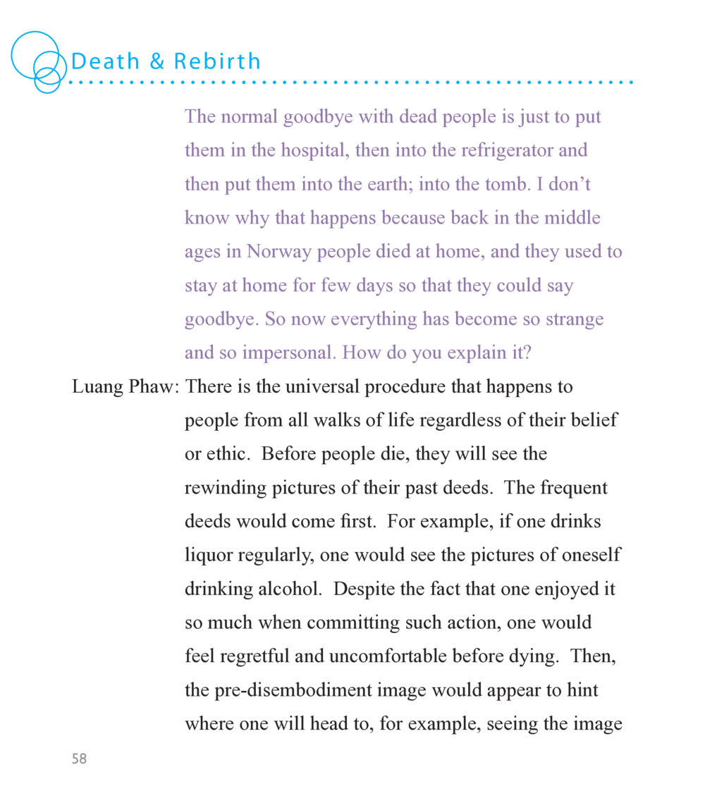 Death and Rebirth: A Reflection on Farewells Buddha Knows หน้า 56