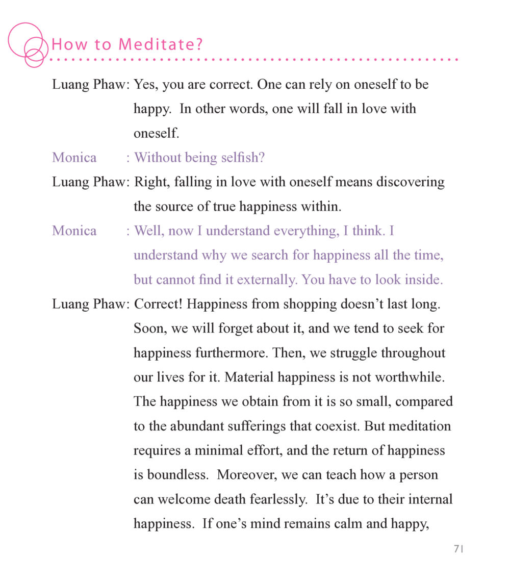 The Path to Inner Happiness through Meditation Buddha Knows หน้า 69