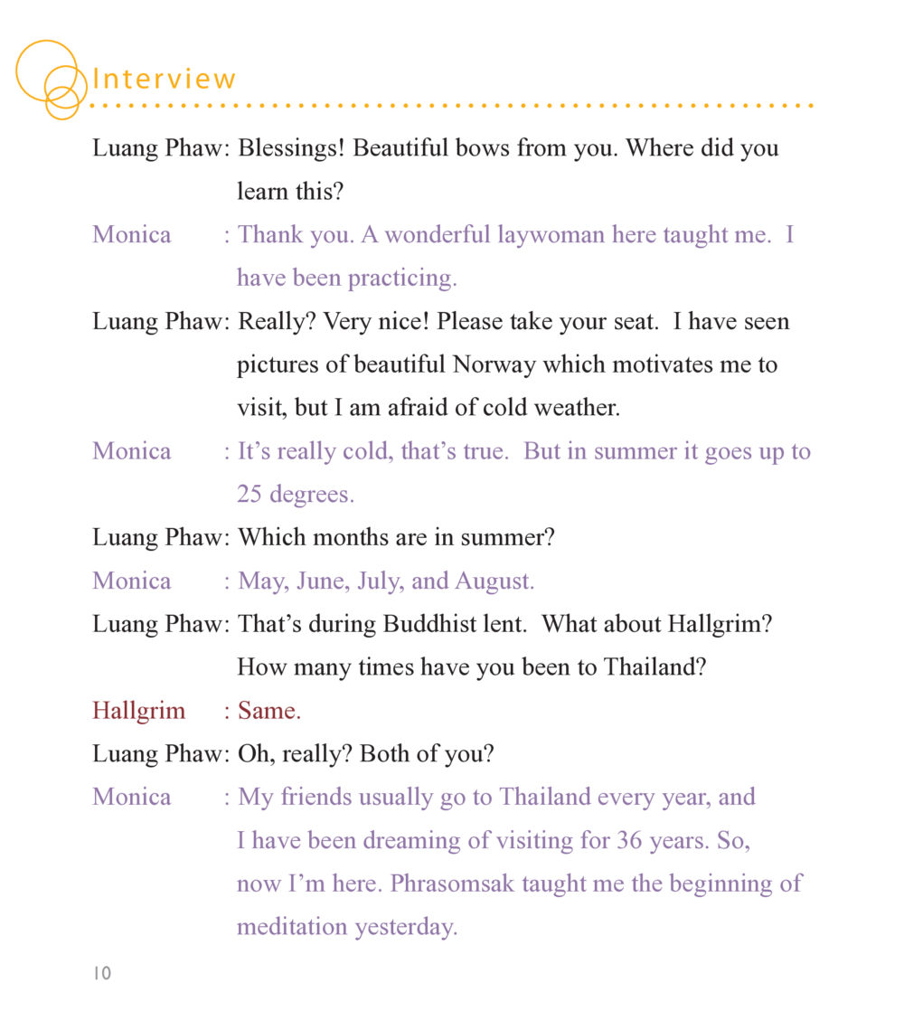 Cultural Exchange: A Conversation Between Luang Phaw and Monica Buddha Knows หน้า 8