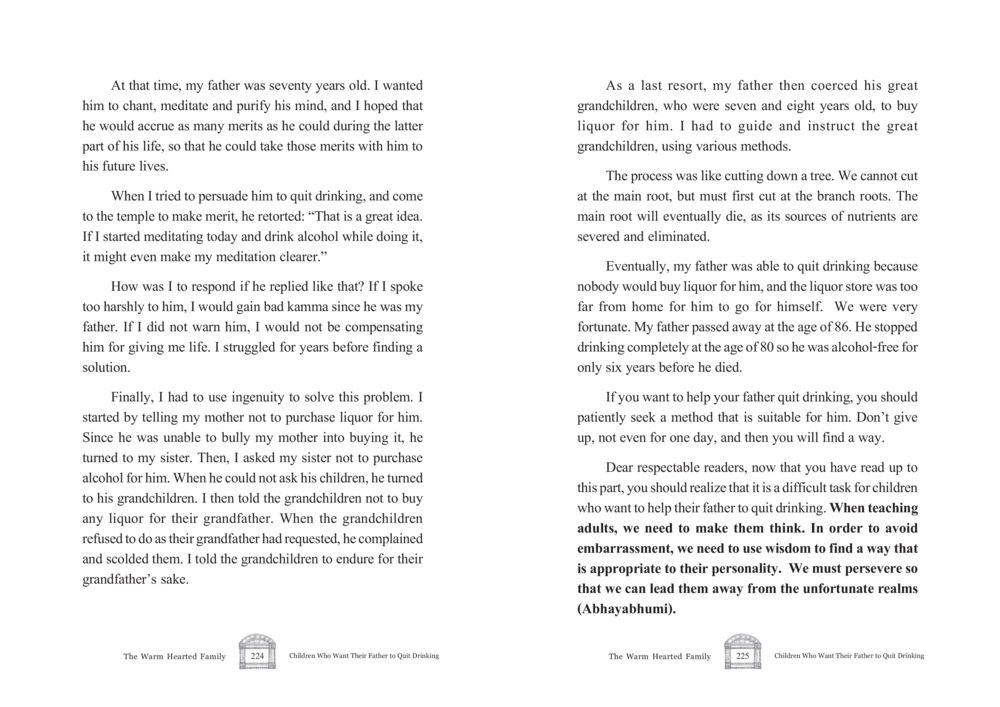 Helping a Parent Overcome Alcoholism The Warm Hearted Family หน้า 113