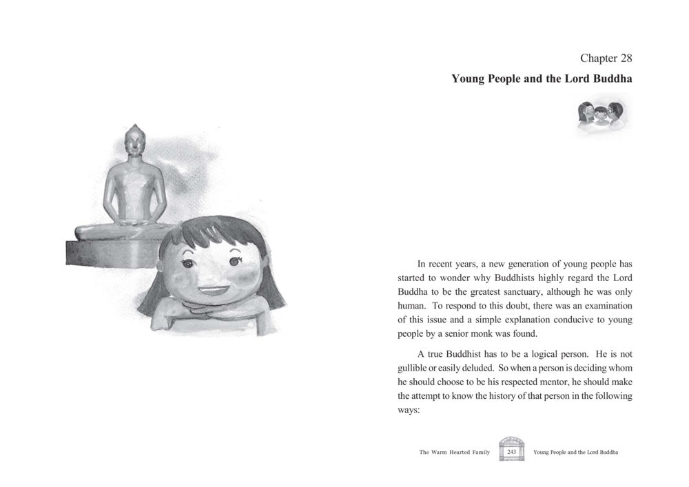 Young People and the Lord Buddha The Warm Hearted Family หน้า 122