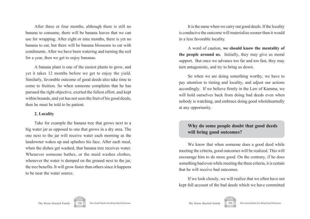 The Growth of Good Deeds The Warm Hearted Family หน้า 130
