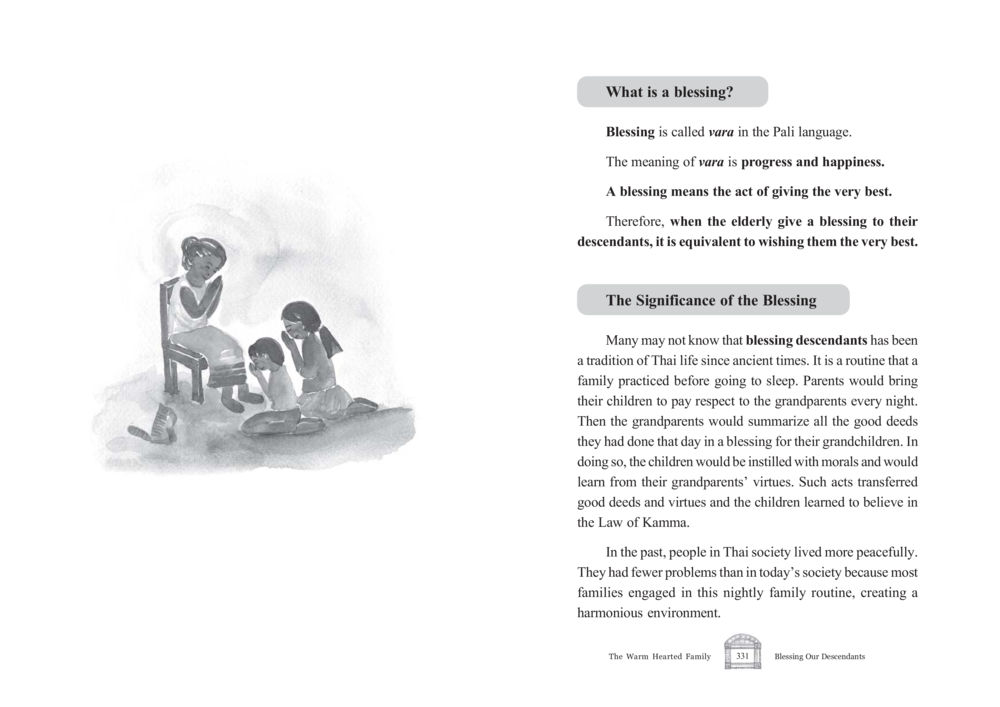 Understanding Blessings in Thai Tradition The Warm Hearted Family หน้า 166