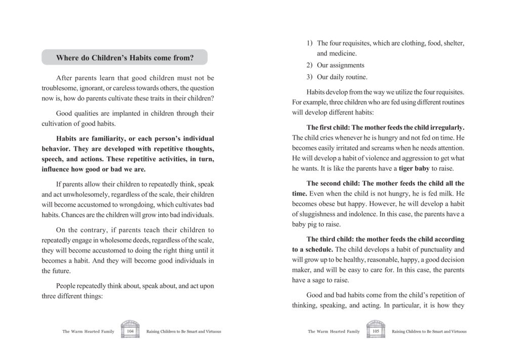 The Origins of Children's Habits The Warm Hearted Family หน้า 53