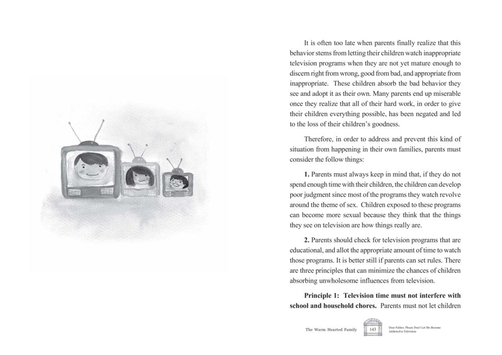 The Impact of Television on Children The Warm Hearted Family หน้า 72