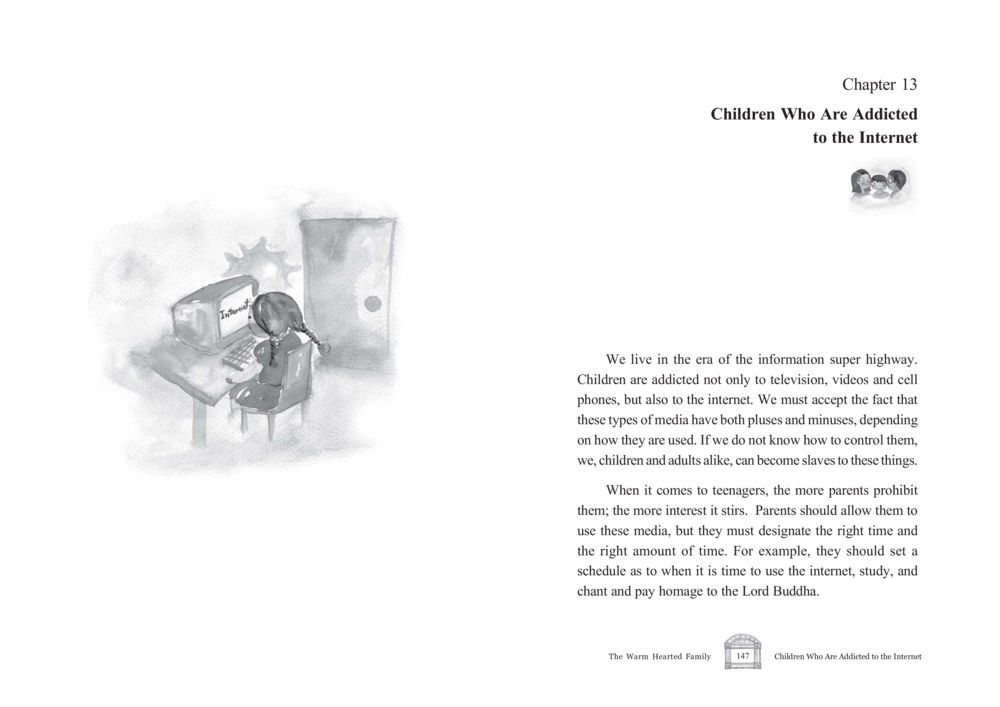 Children Who Are Addicted to the Internet The Warm Hearted Family หน้า 74