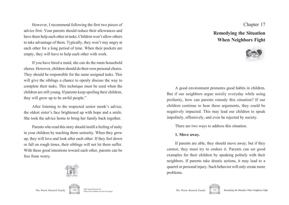 Promoting Harmony in Families and Dealing with Neighbor Conflicts The Warm Hearted Family หน้า 86