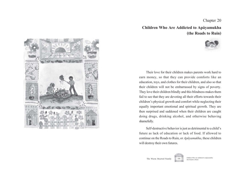 Children and the Dangers of Apāyamukha The Warm Hearted Family หน้า 96