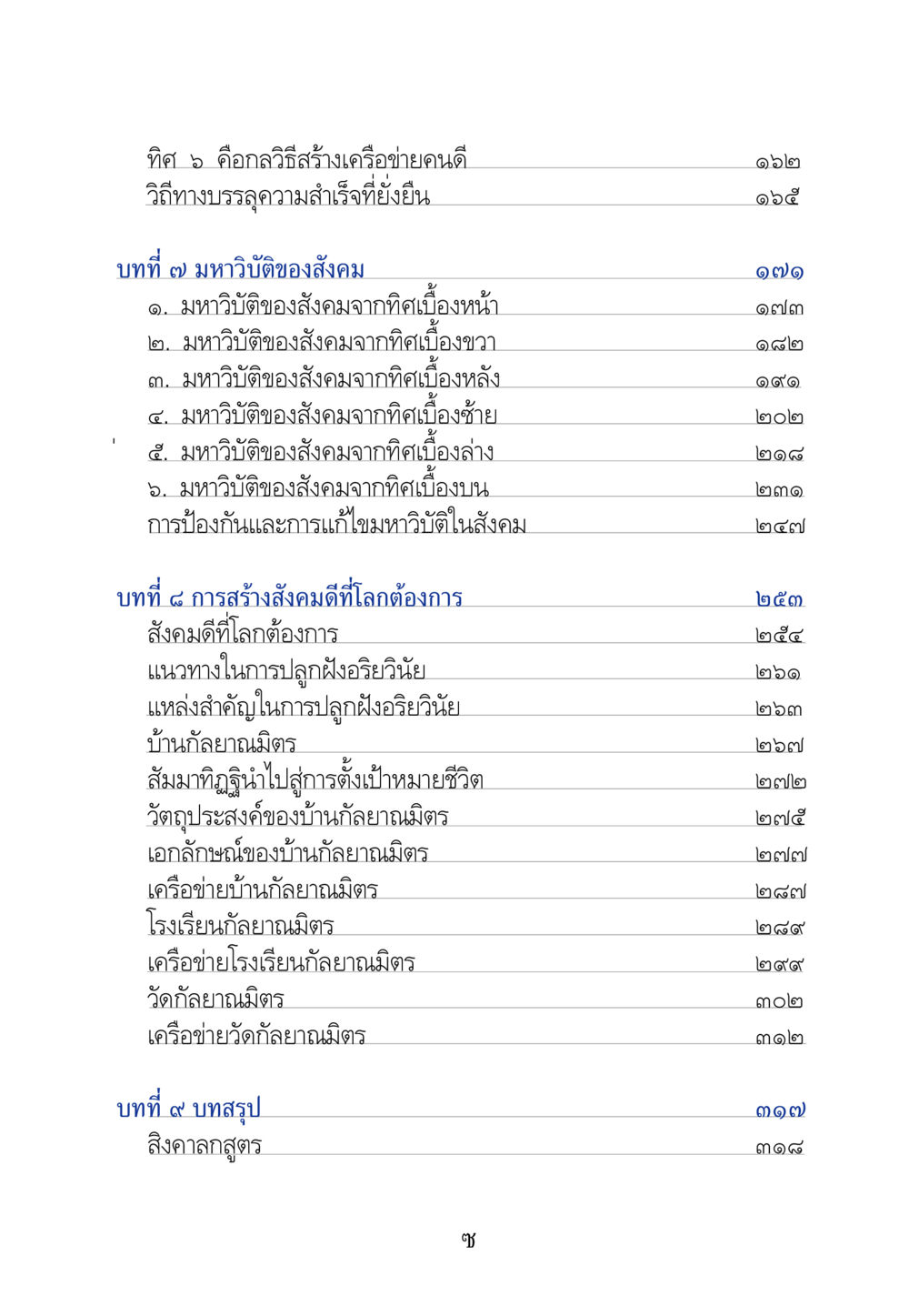 ทิศ 5 คือกลวิธีสร้างเครือข่ายคนดี คัมภีร์ปฏิรูปมนุษย์ หน้า 9