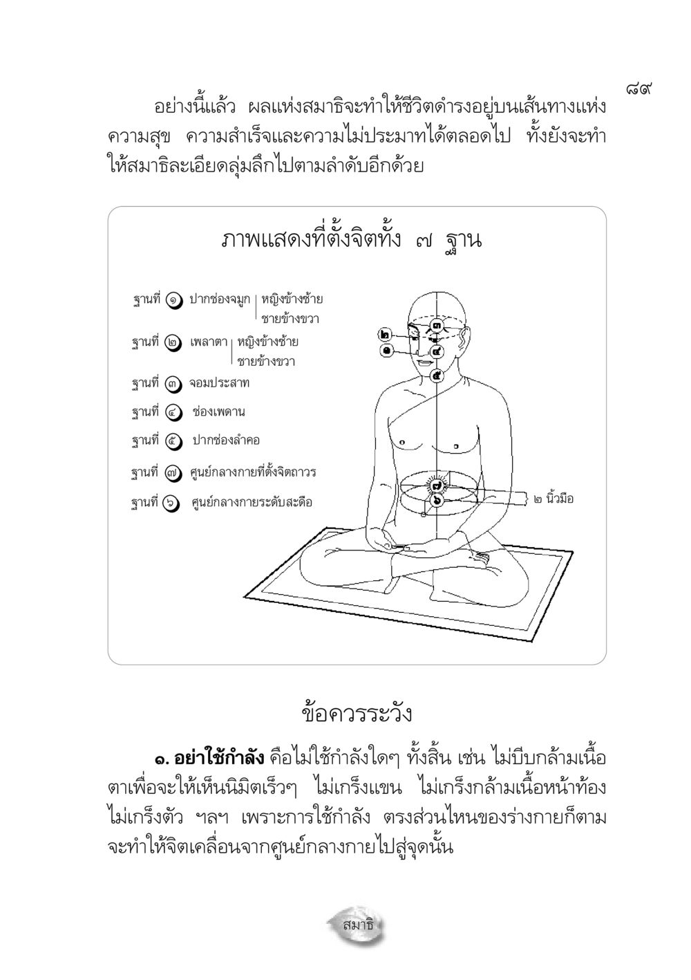 ผลแห่งสมาธิในชีวิตประจำวัน ปฏิรูปเทส ๔ สูตรสำเร็จการบริหารวัด หน้า 91