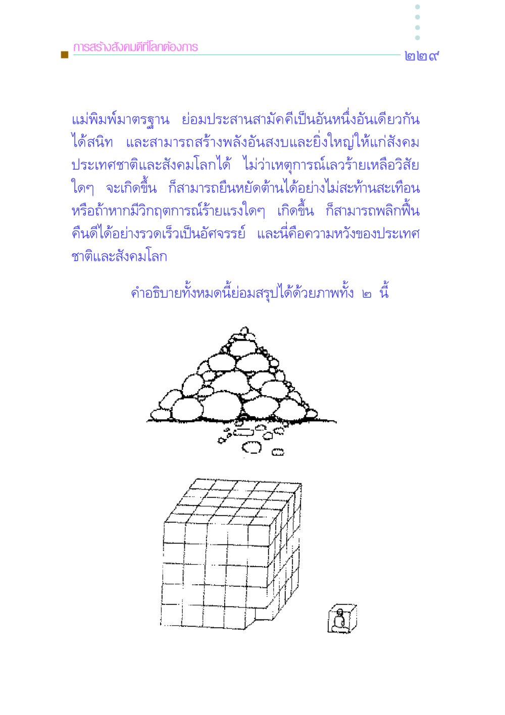 การสร้างสังคมดีที่โลกต้องการ คัมภีร์กู้วิกฤตชาติ หน้า 236