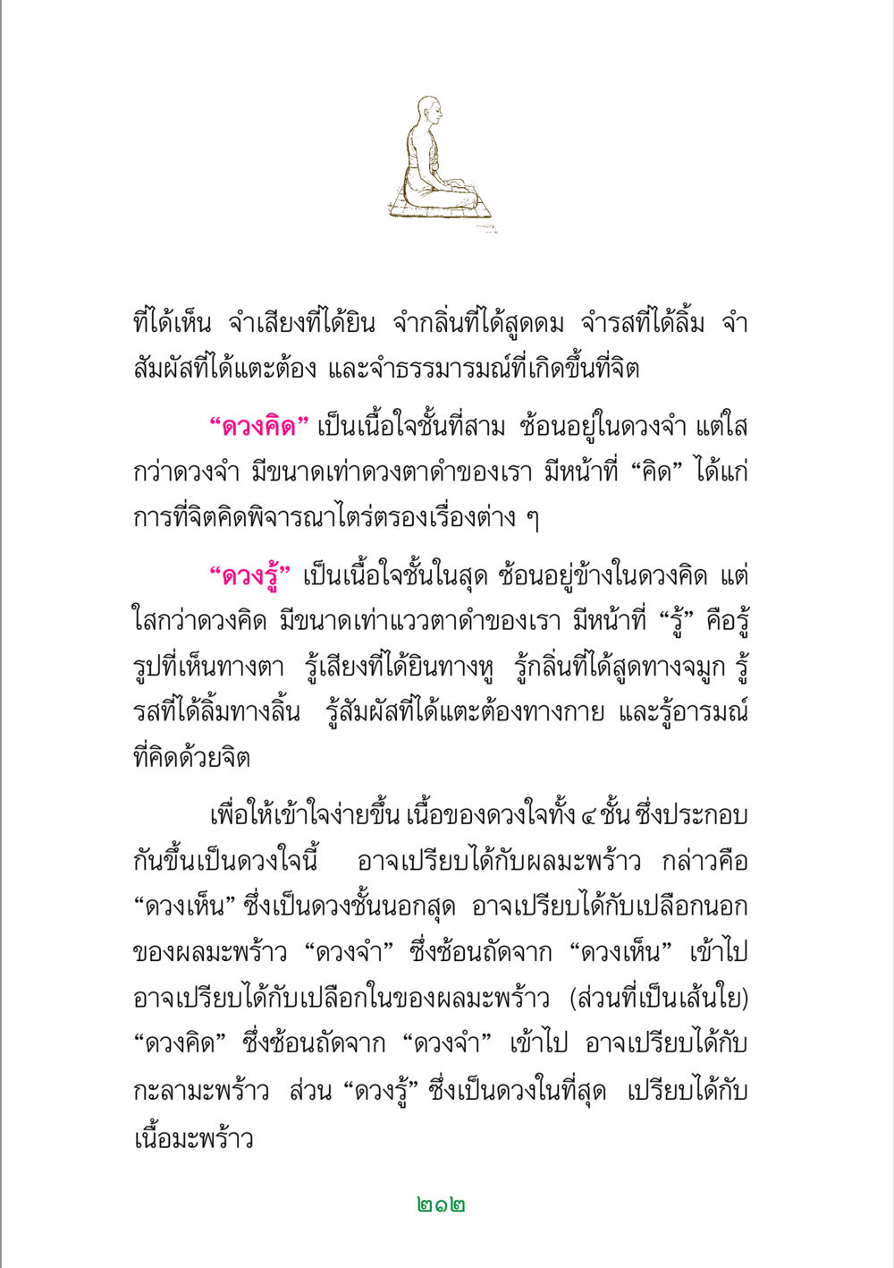 การแบ่งชั้นของดวงใจ พระแท้ หน้า 214