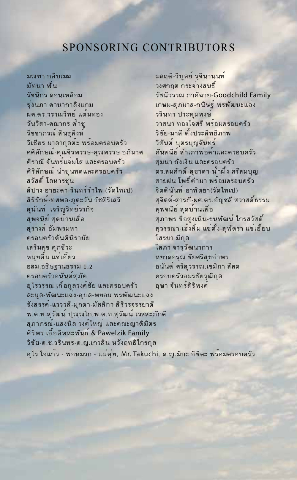ผู้สนับสนุนและผู้มีส่วนร่วม AT LAST YOU WIN หน้า 187