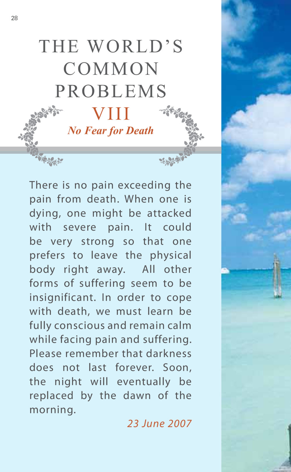 No Fear for Death AT LAST YOU WIN หน้า 28