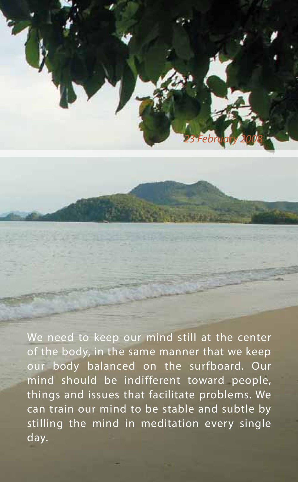Stilling the Mind Through Daily Meditation AT LAST YOU WIN หน้า 45