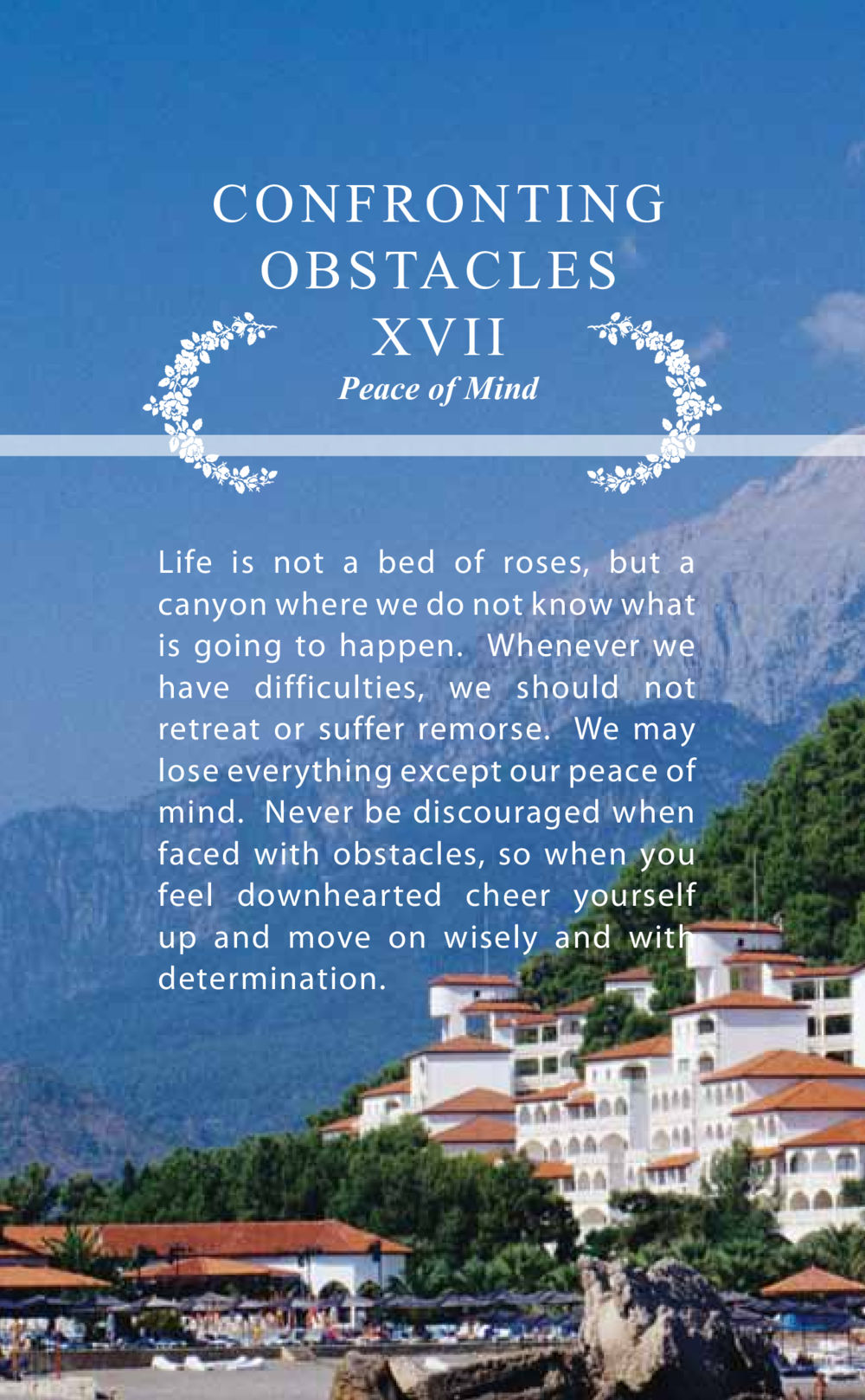 Confronting Obstacles AT LAST YOU WIN หน้า 46