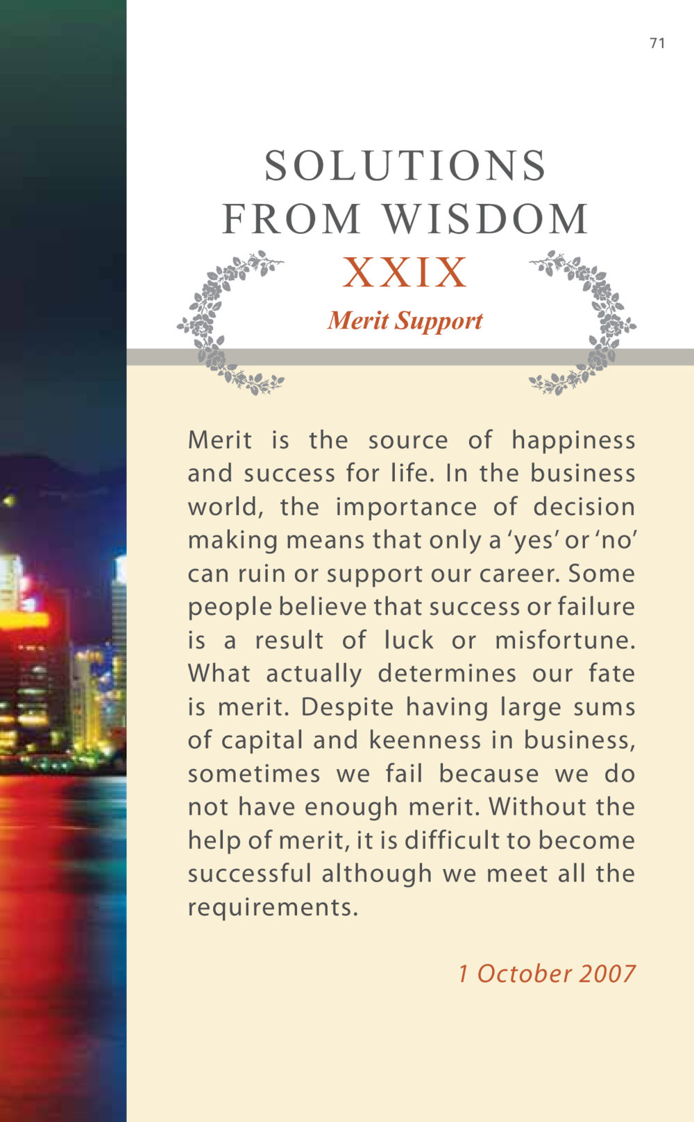 The Importance of Merit in Success AT LAST YOU WIN หน้า 71
