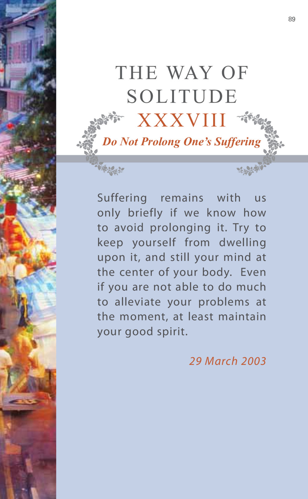 The Way of Solitude: Do Not Prolong One's Suffering AT LAST YOU WIN หน้า 89