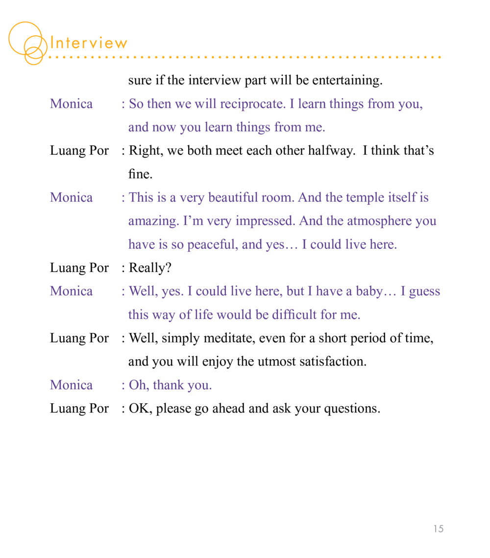 Interview with Luang Por East Meets West หน้า 15