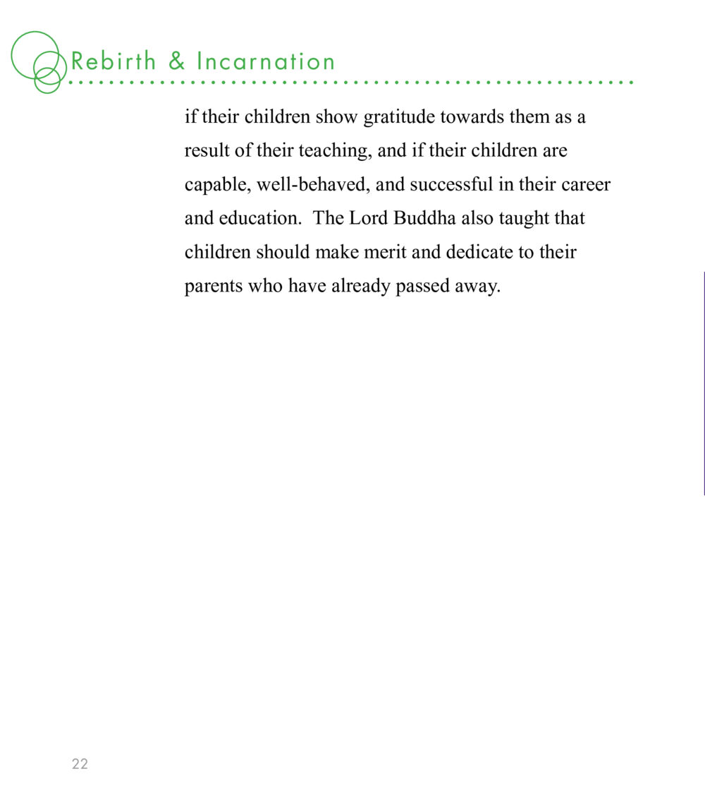 Rebirth and Incarnation in Buddhist Teachings East Meets West หน้า 22