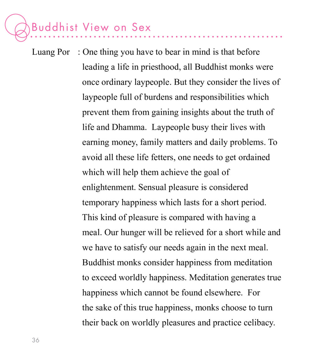 Buddhist Views on Sex and Celibacy East Meets West หน้า 36