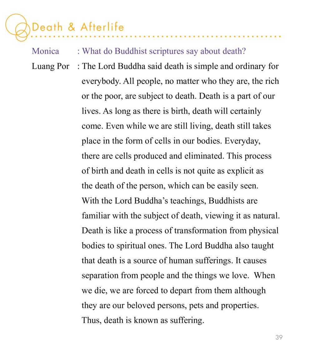 Death & Afterlife in Buddhism East Meets West หน้า 39