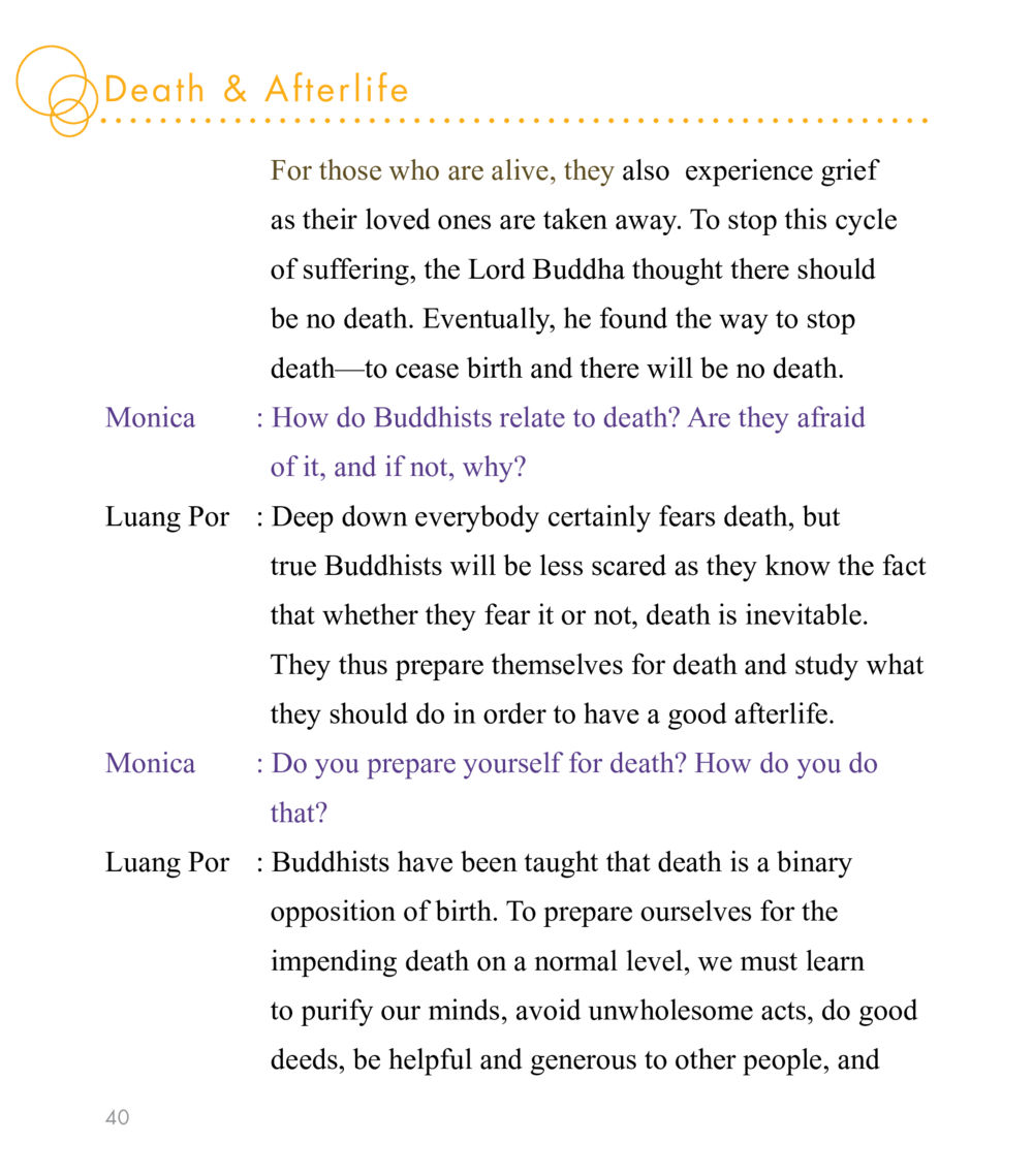 Death & Afterlife in Buddhism East Meets West หน้า 40