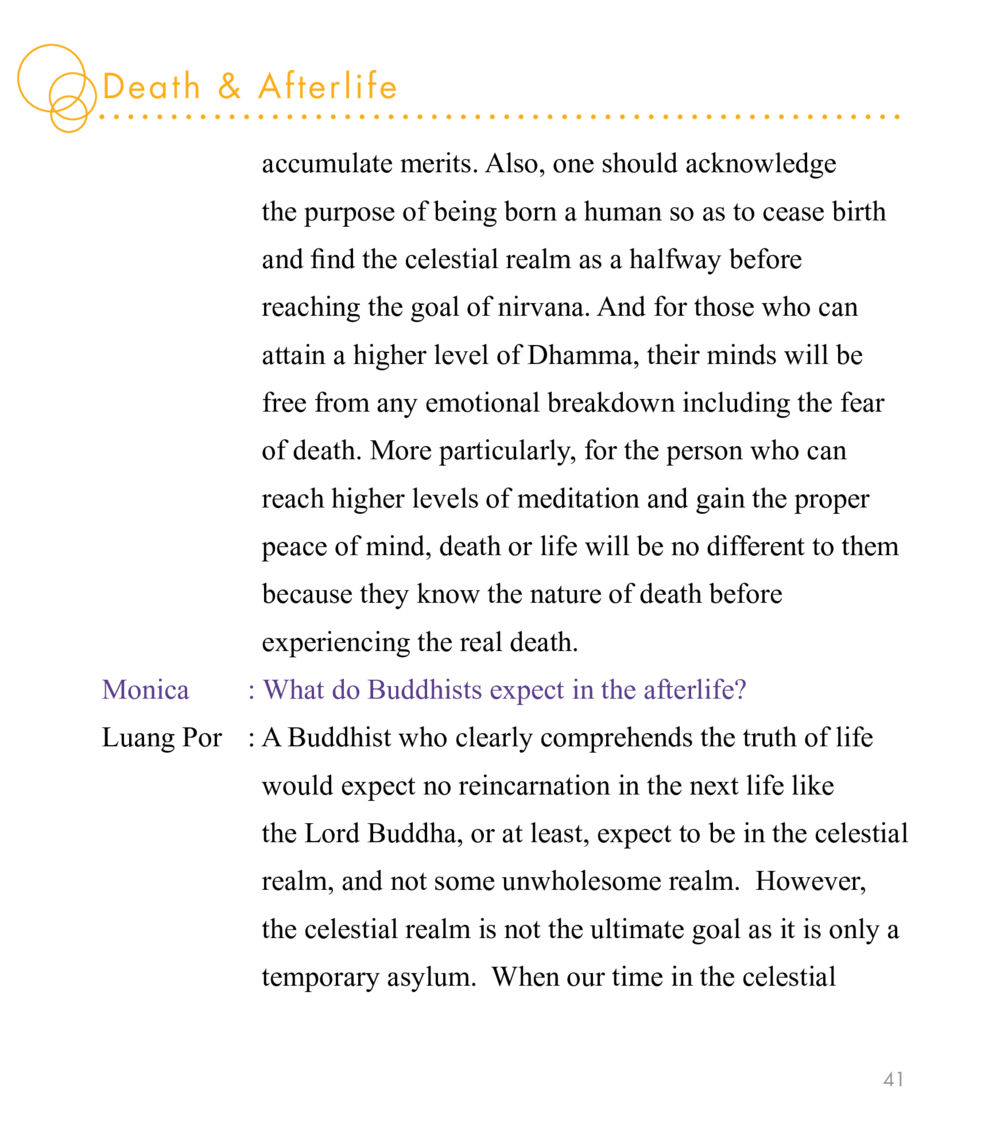 Death & Afterlife in Buddhism East Meets West หน้า 41