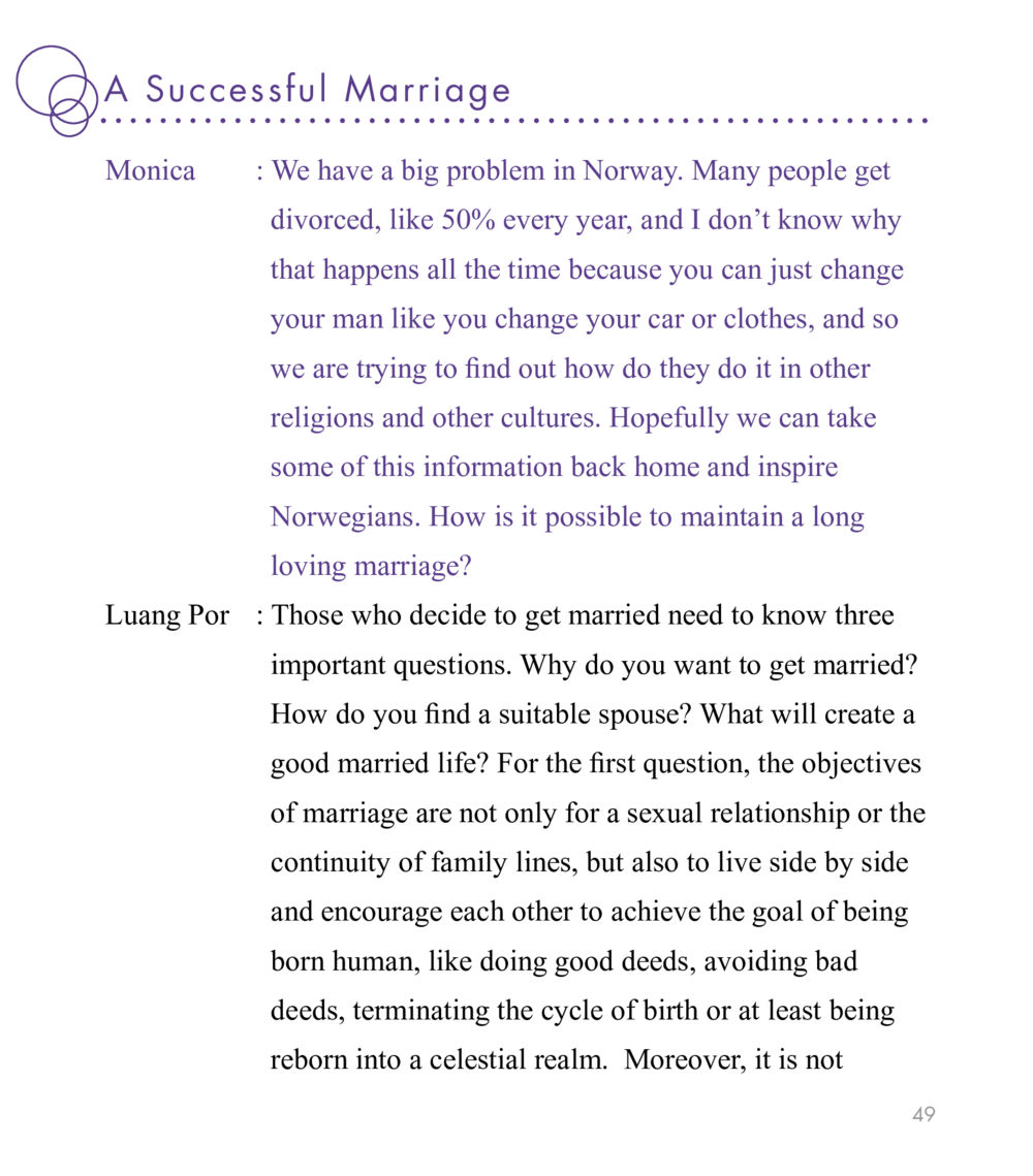 A Successful Marriage East Meets West หน้า 49
