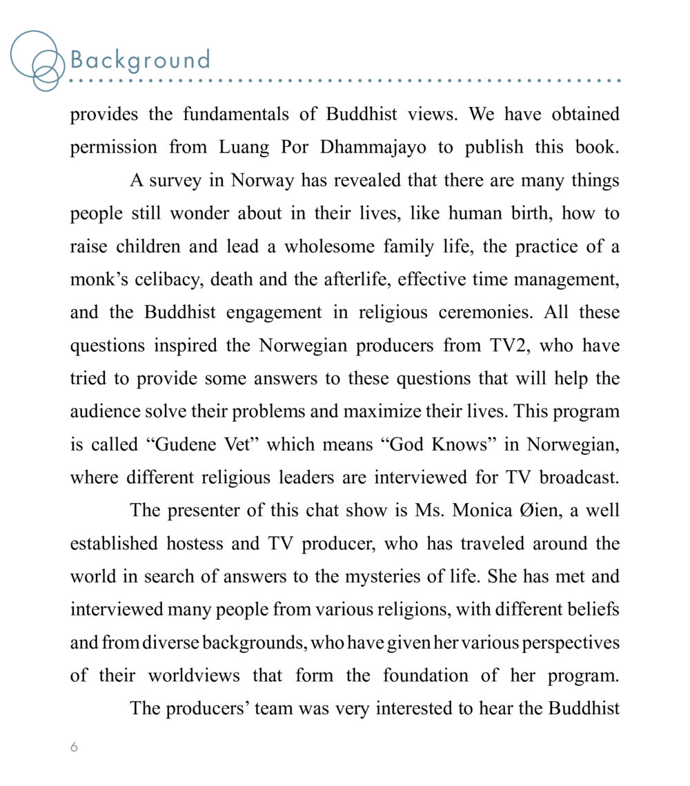 Buddhist Perspectives on Life's Questions East Meets West หน้า 6